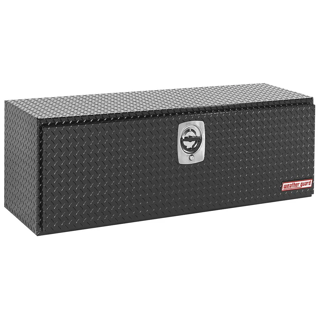648-5-02 – WEATHERGUARD Tool Box, Underbed Single Door Diamond Tread Black Aluminum 48-1/8 Inch Length x 18 Inch Widt...
